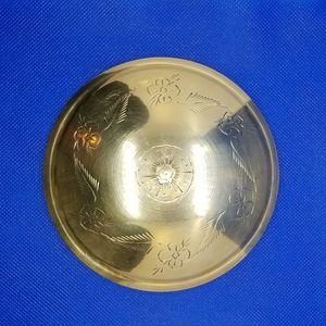 Vintage Solid Brass Jewelry Box